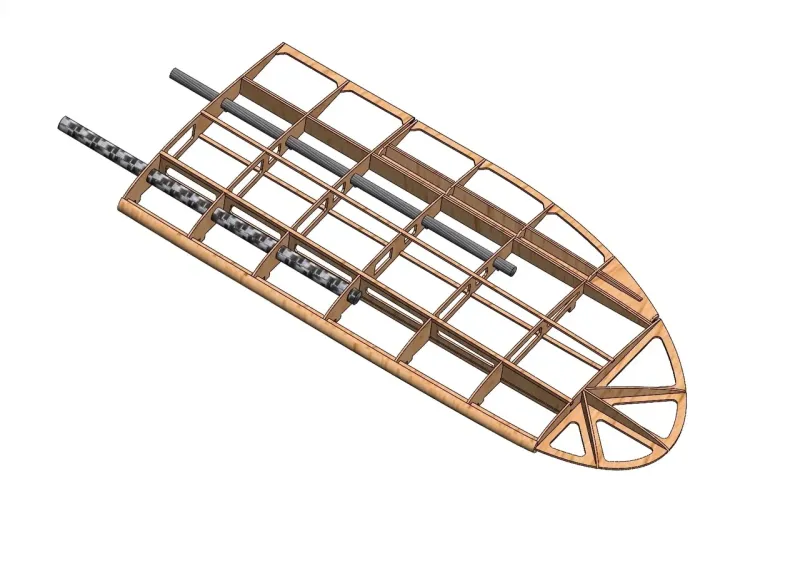 GEE-BEE R Lasercut Baukasten 2174 mm